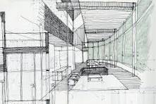 Interior design sketch